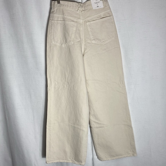 Zara Mid Rise Loose Fit Wide Leg Size Size 4 - Picture 6 of 12